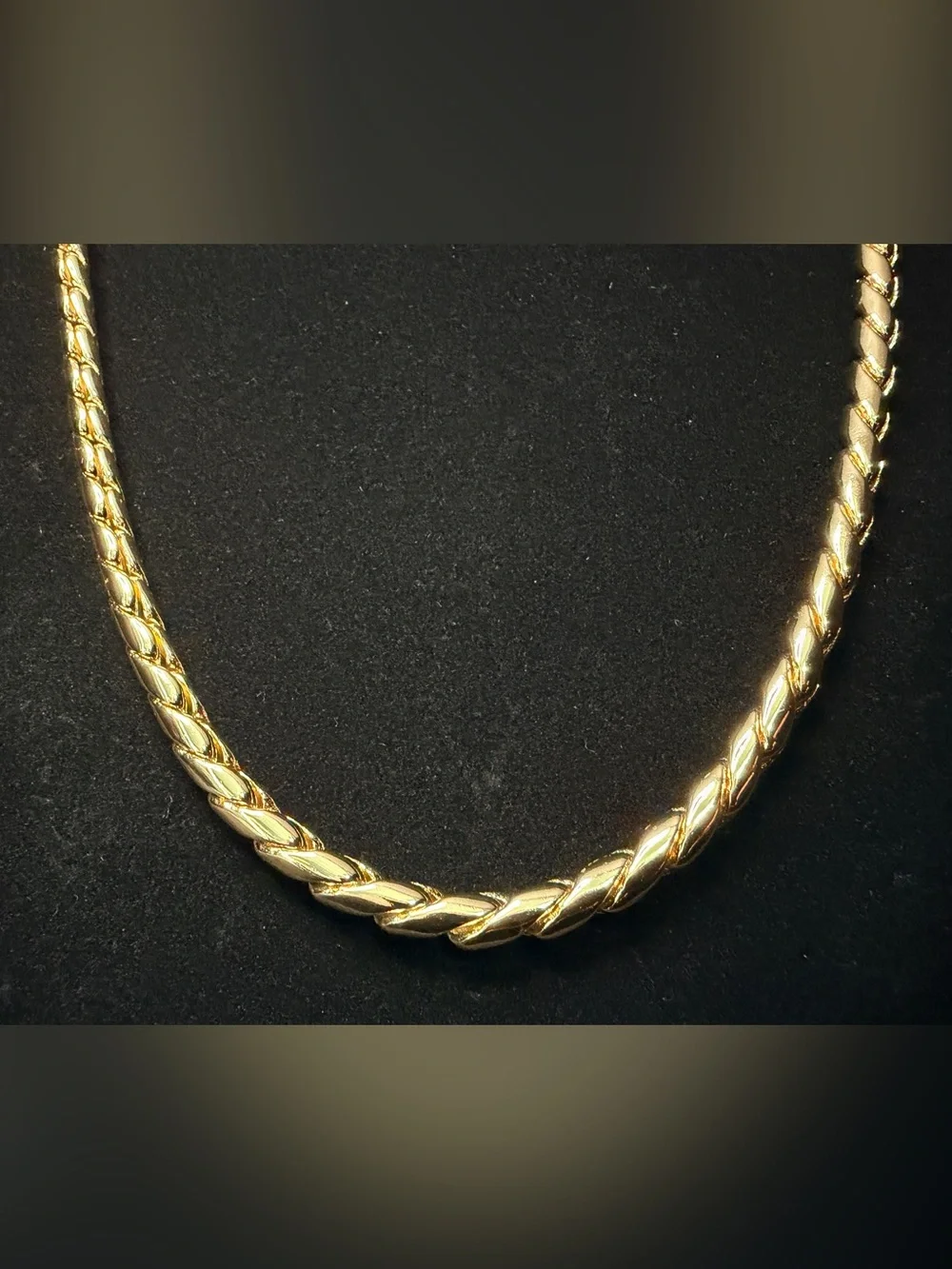 Braided Snake Rope 26in 6.3MM Heavy Chain 14K gold finish. Statement Piece